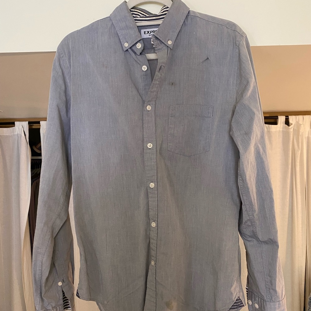 Express grey dress shirt